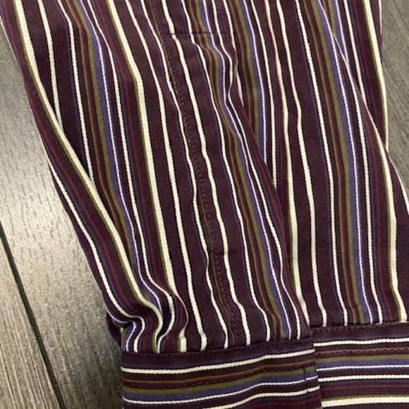 Etro Men's Striped Cotton Button Up Shirt Size XL - Picture 5 of 8